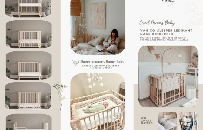 Meegroei babybed BabyRace naar kinderbed