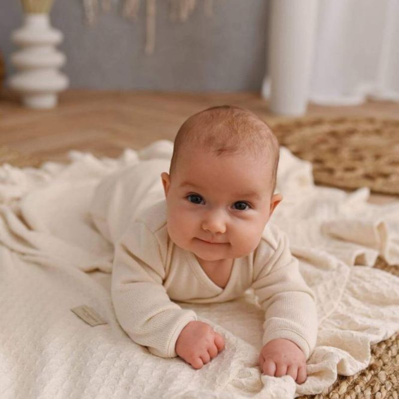 Babypakje omslag, Babypakje gebroken wit, Omslagpakje