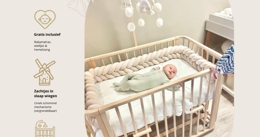 co-sleeper voor hoog bed