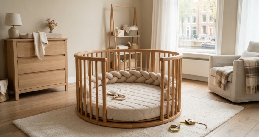 Ronde box baby: zo kies je een veilige en stijlvolle speelplek